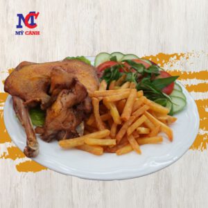 Gà rán, khoai tây chiên